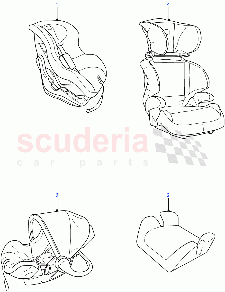 Child Seats((V)FROM7A000001) of Land Rover Land Rover Defender (2007-2016)