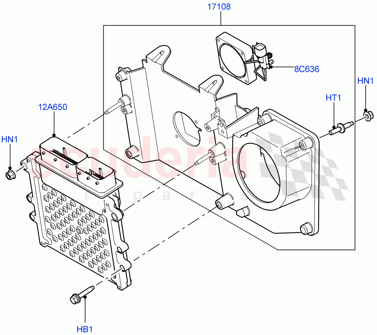 Engine Modules And Sensors(5.0L OHC SGDI SC V8 Petrol - AJ133)((V)FROMAA000001) of Land Rover Land Rover Range Rover Sport (2010-2013) [5.0 OHC SGDI SC V8 Petrol]