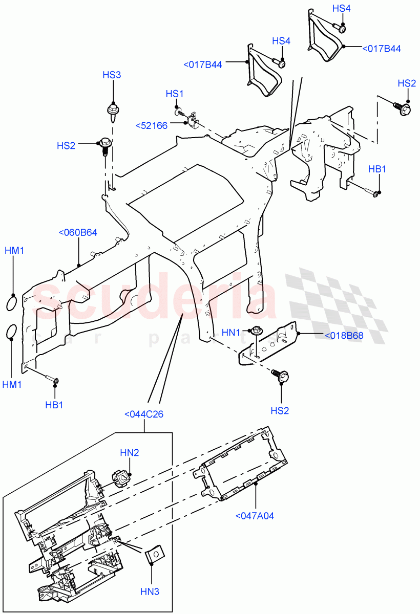 Instrument Panel(Internal Components) of Land Rover Land Rover Range Rover Sport (2014+) [2.0 Turbo Petrol GTDI]