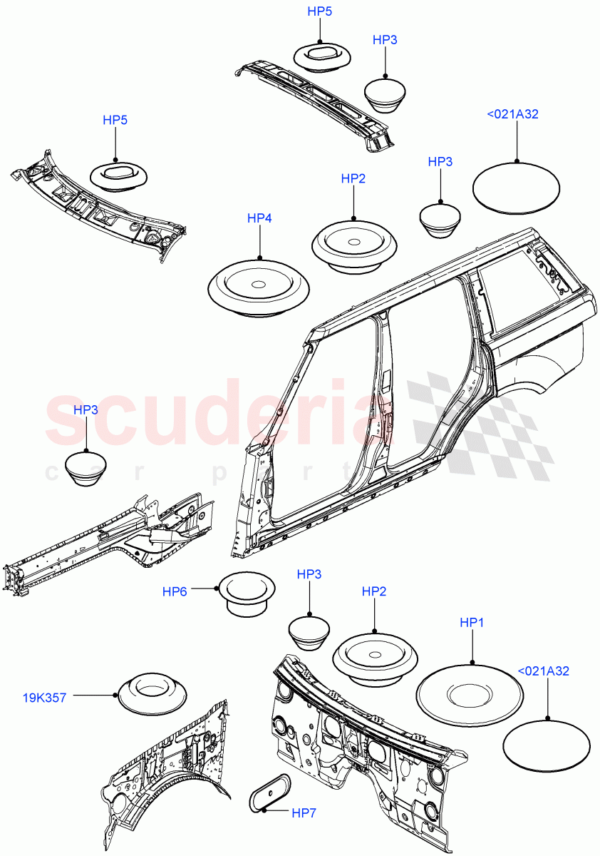 Plugs - Body(Front)((V)FROMAA000001) of Land Rover Land Rover Range Rover (2010-2012) [4.4 DOHC Diesel V8 DITC]