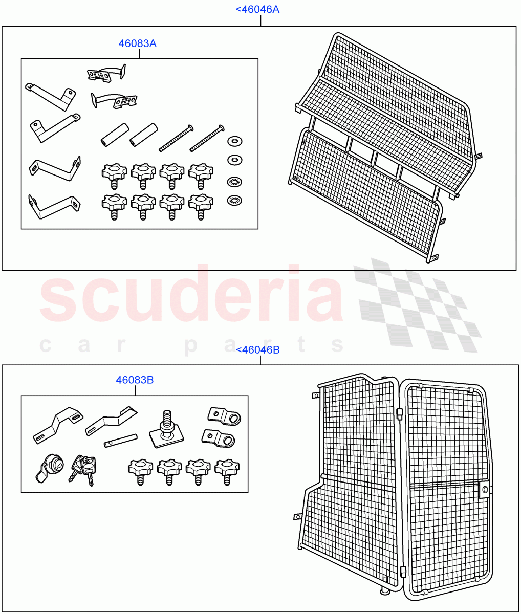 Dog Guard/Partition(Accessory)((V)FROMAA000001) of Land Rover Land Rover Discovery 4 (2010-2016) [2.7 Diesel V6]