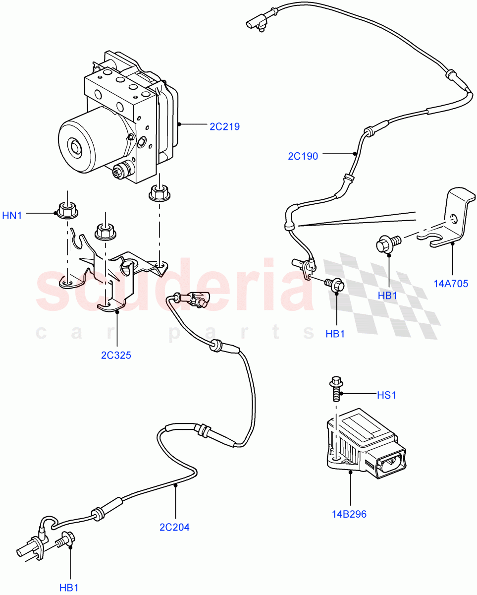 Anti-Lock Braking System((V)FROMAA000001) of Land Rover Land Rover Range Rover Sport (2010-2013) [3.6 V8 32V DOHC EFI Diesel]