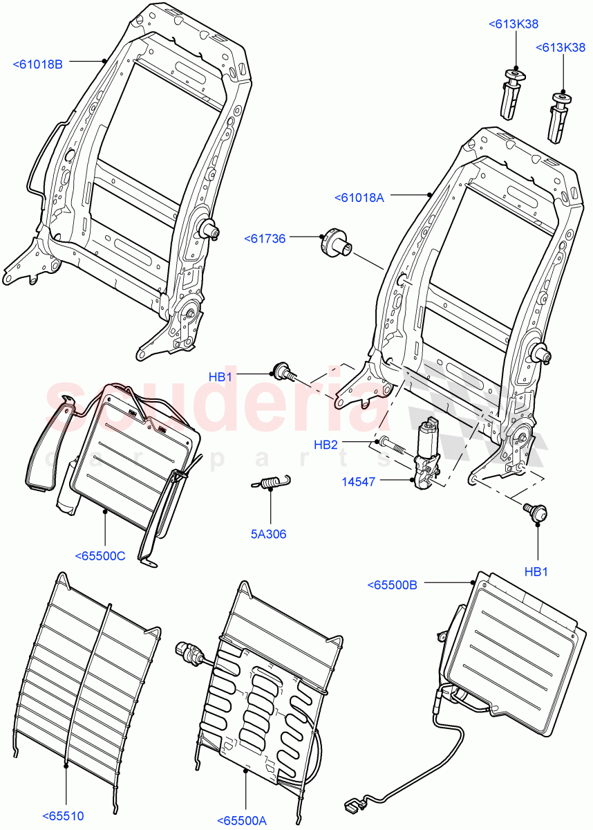 Front Seat Back((V)FROMAA000001) of Land Rover Land Rover Range Rover Sport (2010-2013) [3.6 V8 32V DOHC EFI Diesel]