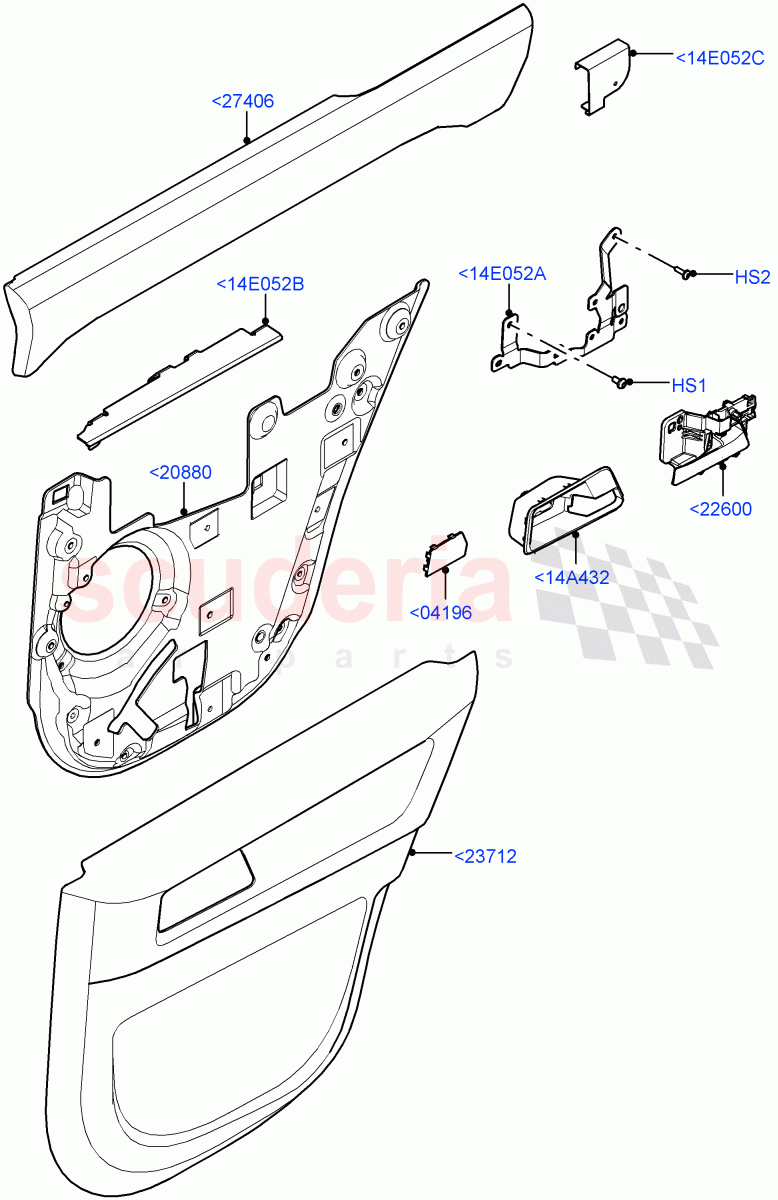 Rear Door Trim Installation(Commercial)(Standard Wheelbase,Version - Commercial)((V)FROMM2000001) of Land Rover Land Rover Defender (2020+) [5.0 OHC SGDI SC V8 Petrol]