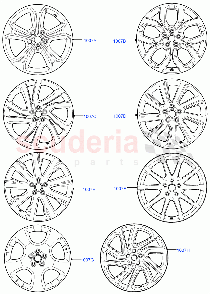 Wheels(Halewood (UK))((V)TOKH999999) of Land Rover Land Rover Discovery Sport (2015+) [2.0 Turbo Petrol GTDI]