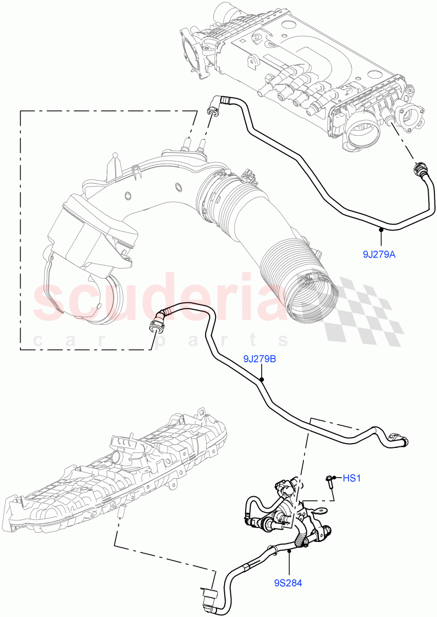 Evaporative Emission(Nitra Plant Build)(3.0L AJ20P6 Petrol High)((V)FROML2000001) of Land Rover Land Rover Defender (2020+) [3.0 I6 Turbo Petrol AJ20P6]