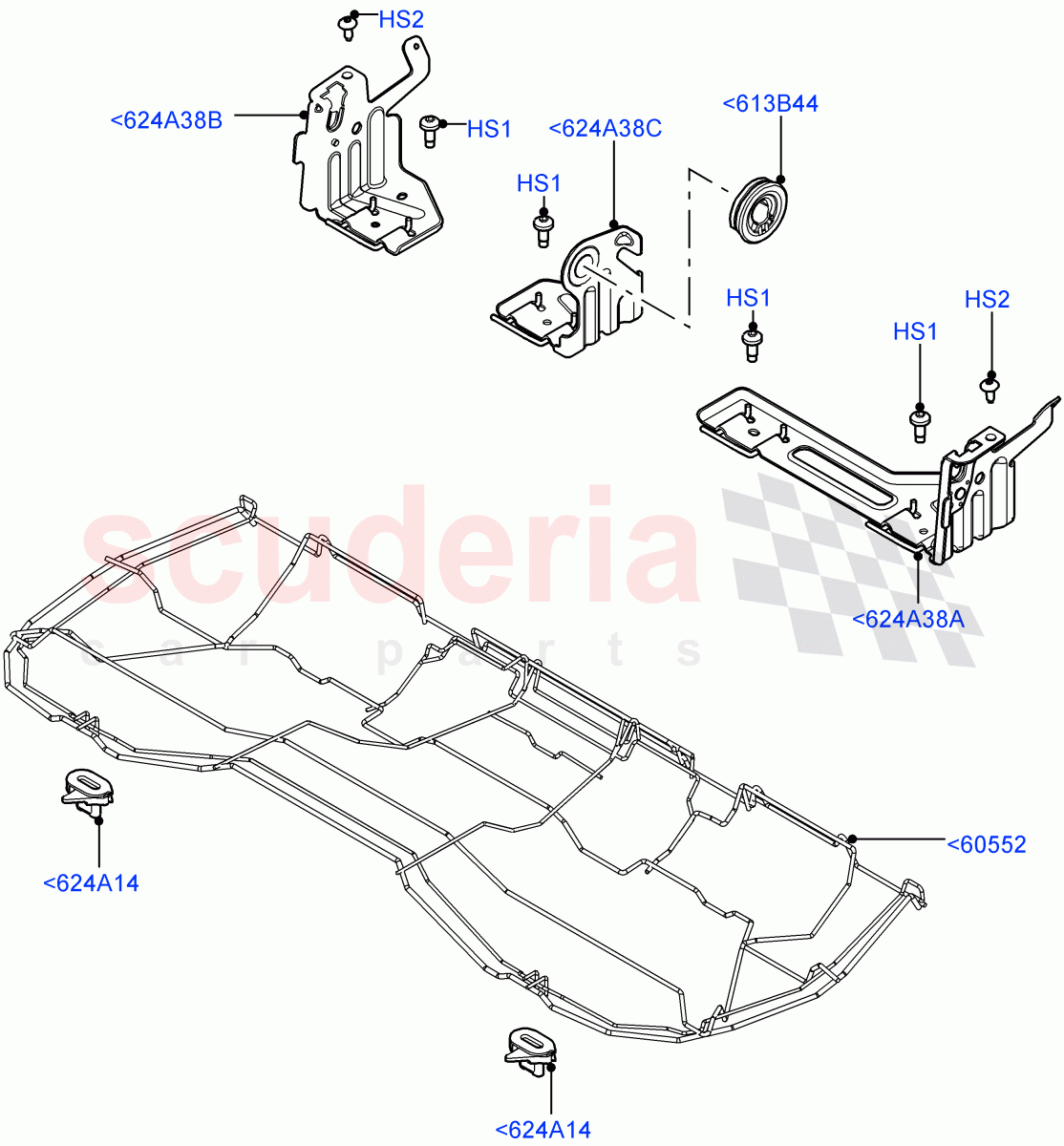 Rear Seat Base (Changsu (China)) ((V) FROMEG000001) of Land Rover Land Rover Range Rover Evoque (2012-2018) [2.0 Turbo Petrol AJ200P]