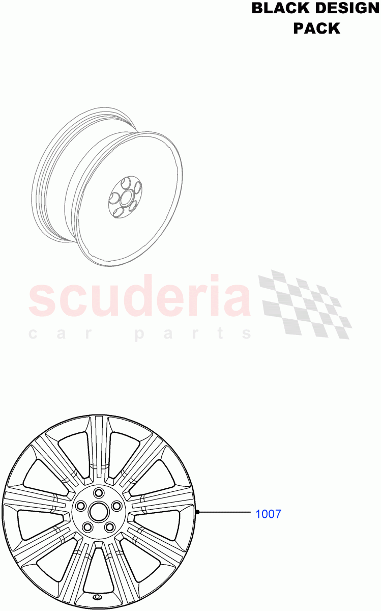 Wheels(Halewood (UK),Black Pack)((V)FROMDH000001) of Land Rover Land Rover Range Rover Evoque (2012-2018) [2.2 Single Turbo Diesel]