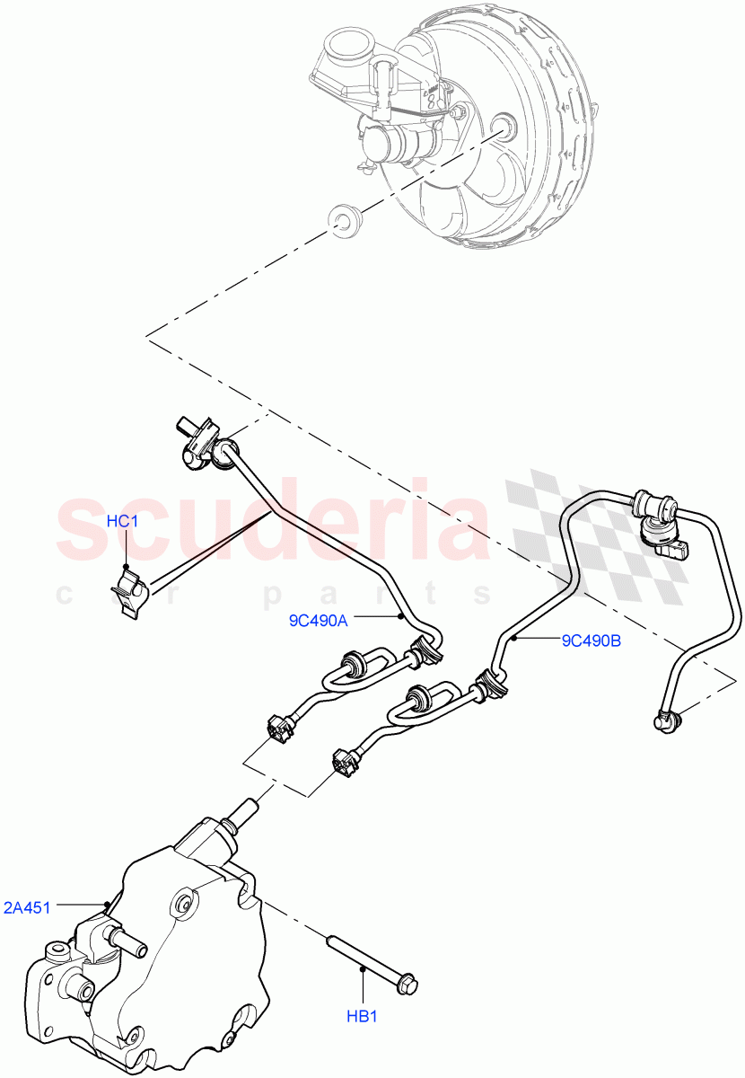 Vacuum Control And Air Injection(For Vehicles With Stop/Start System)(2.2L CR DI 16V Diesel) of Land Rover Land Rover Range Rover Evoque (2012-2018) [2.2 Single Turbo Diesel]