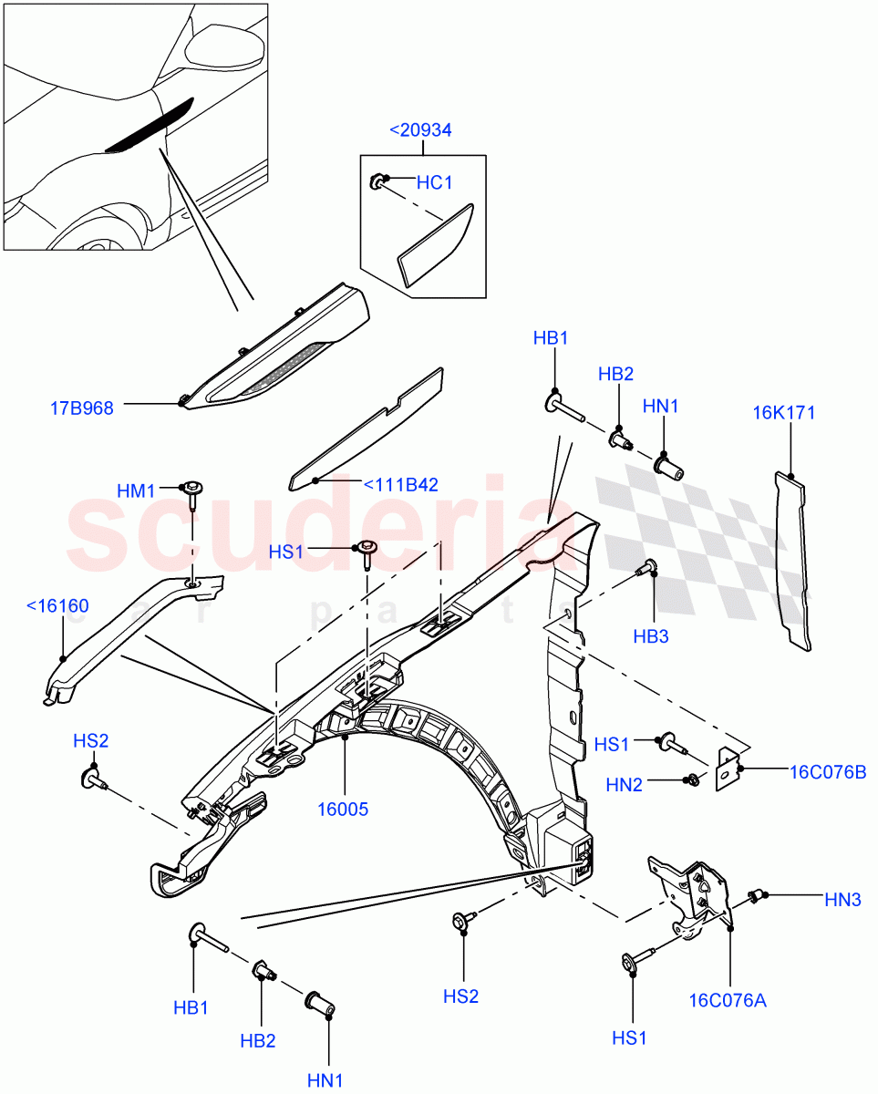 Dash Panel And Front Fenders(Halewood (UK)) of Land Rover Land Rover Range Rover Evoque (2012-2018) [2.0 Turbo Diesel]