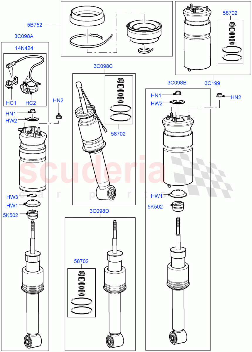 Front Suspension Struts And Springs((V)FROMAA000001) of Land Rover Land Rover Range Rover Sport (2010-2013) [5.0 OHC SGDI SC V8 Petrol]