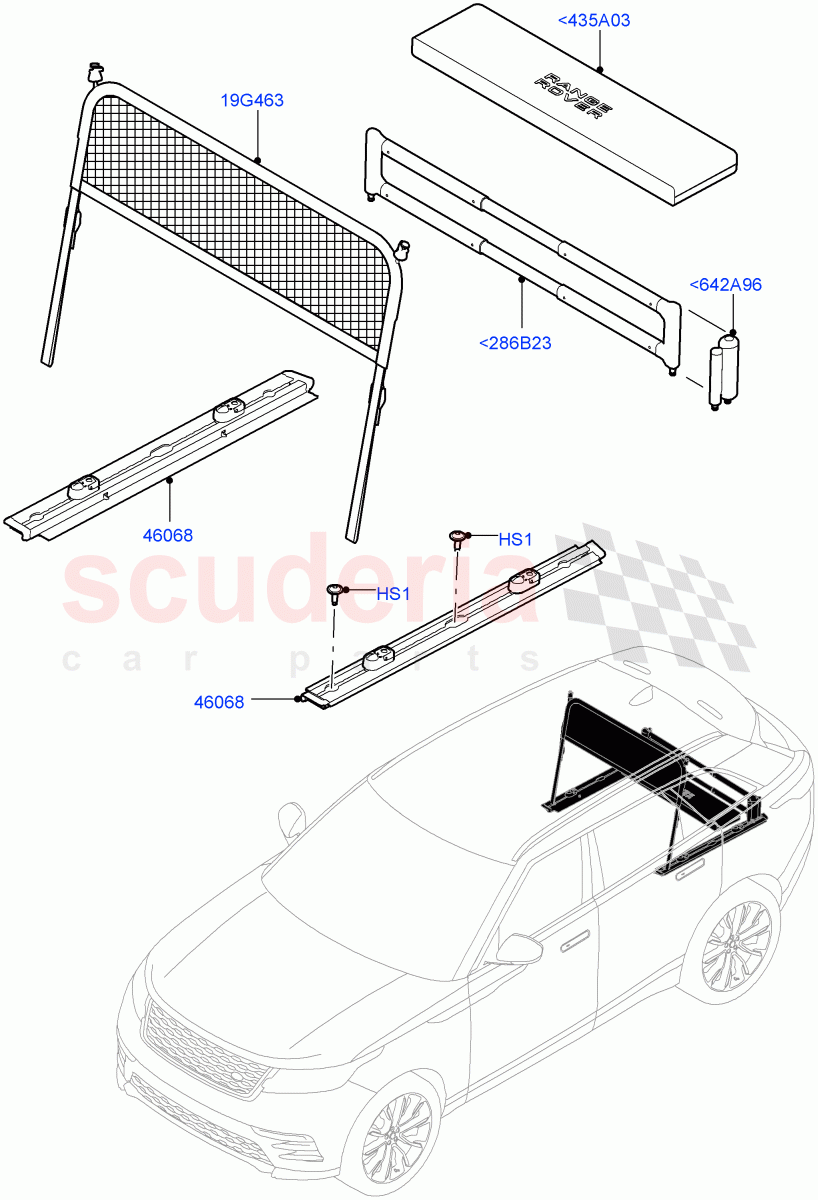 Load Compartment Trim(Floor) of Land Rover Land Rover Range Rover Velar (2017+) [3.0 I6 Turbo Diesel AJ20D6]