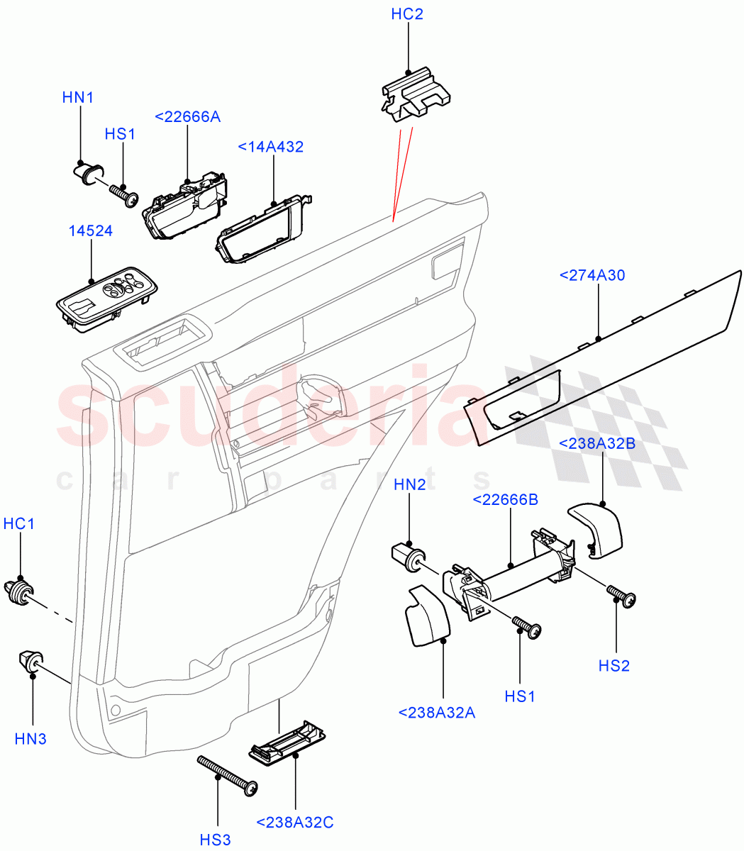 Rear Door Trim Installation ((V) FROMAA000001) of Land Rover Land Rover Discovery 4 (2010-2016) [3.0 DOHC GDI SC V6 Petrol]