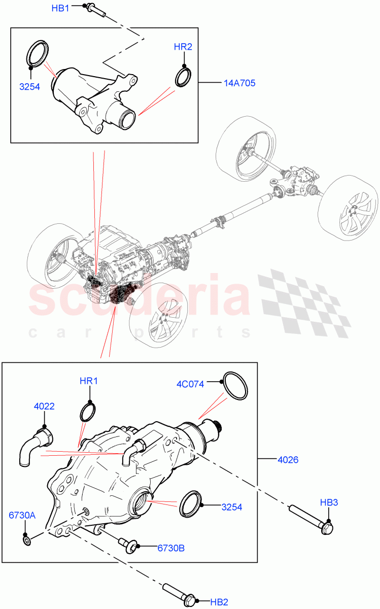 Front Axle Case((V)FROMMA000001) of Land Rover Land Rover Range Rover Velar (2017+) [2.0 Turbo Diesel AJ21D4]