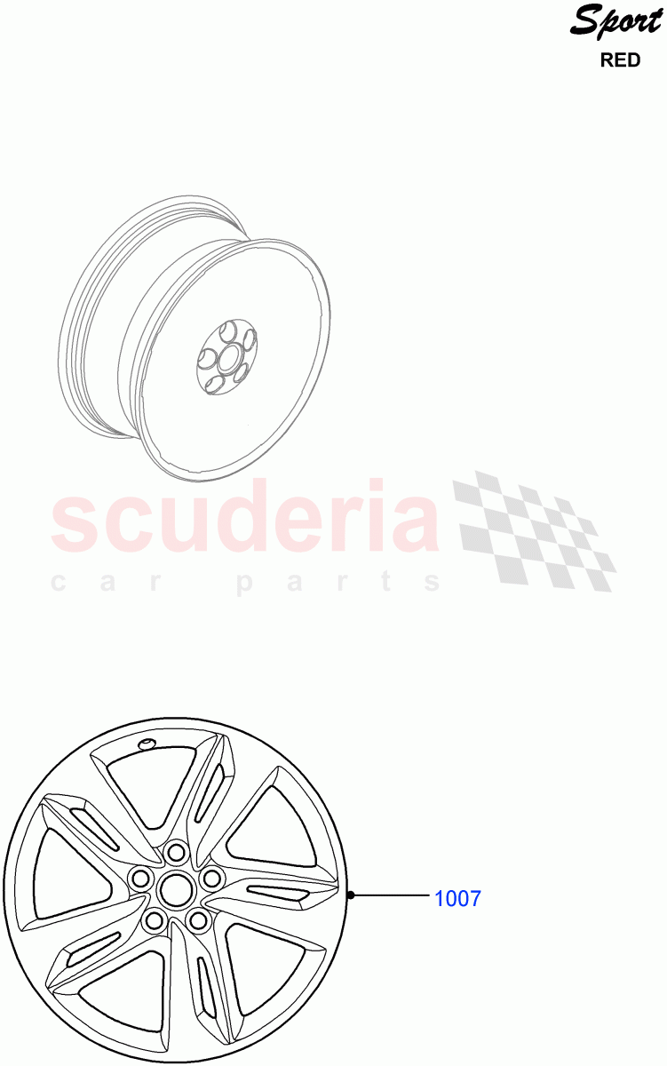 Wheels(Red Sport LE)((V)FROMDA000001) of Land Rover Land Rover Range Rover Sport (2010-2013) [5.0 OHC SGDI SC V8 Petrol]