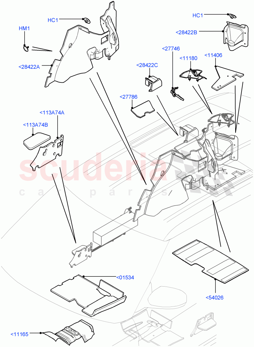 Insulators - Rear(Itatiaia (Brazil))((V)FROMGT000001) of Land Rover Land Rover Range Rover Evoque (2012-2018) [2.0 Turbo Diesel]