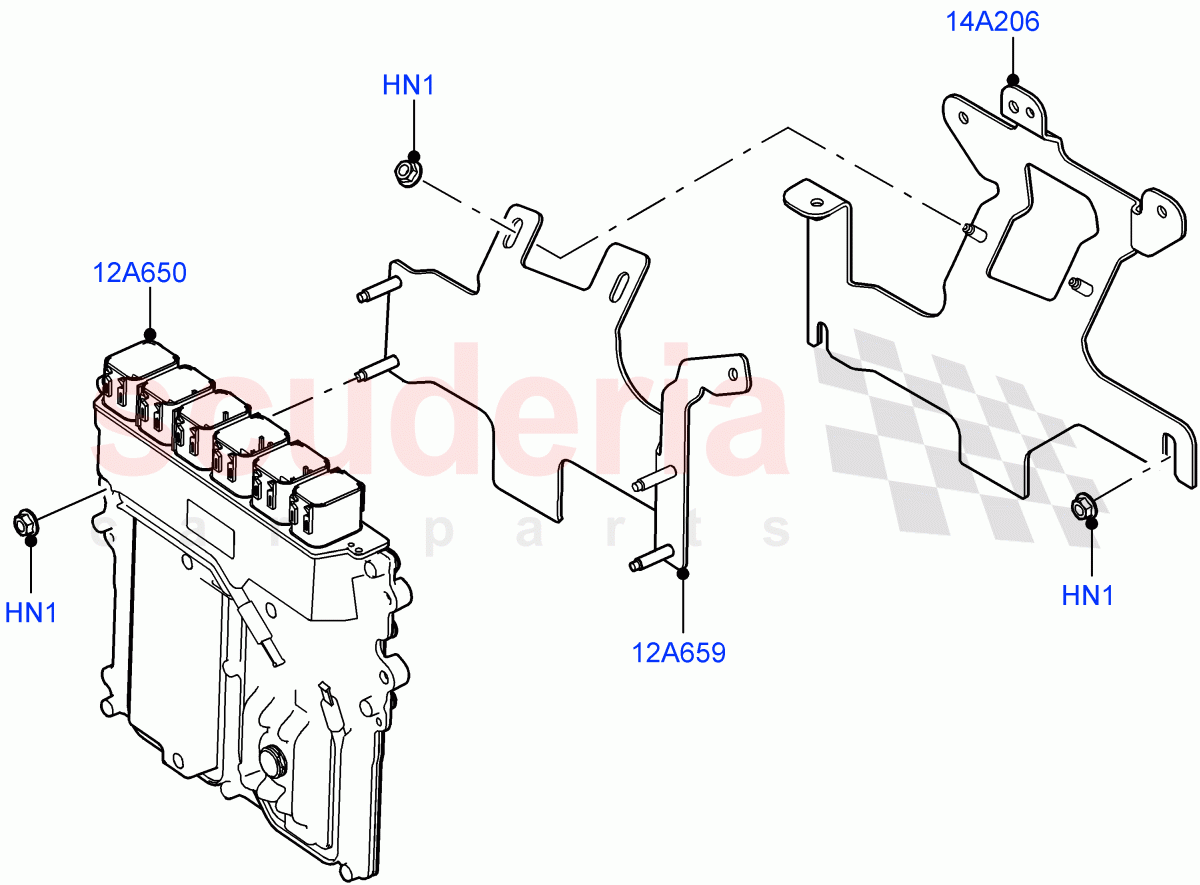 Engine Modules And Sensors(LHD)(3.0L AJ20P6 Petrol High)((V)FROMMA000001) of Land Rover Land Rover Range Rover Velar (2017+) [3.0 I6 Turbo Petrol AJ20P6]