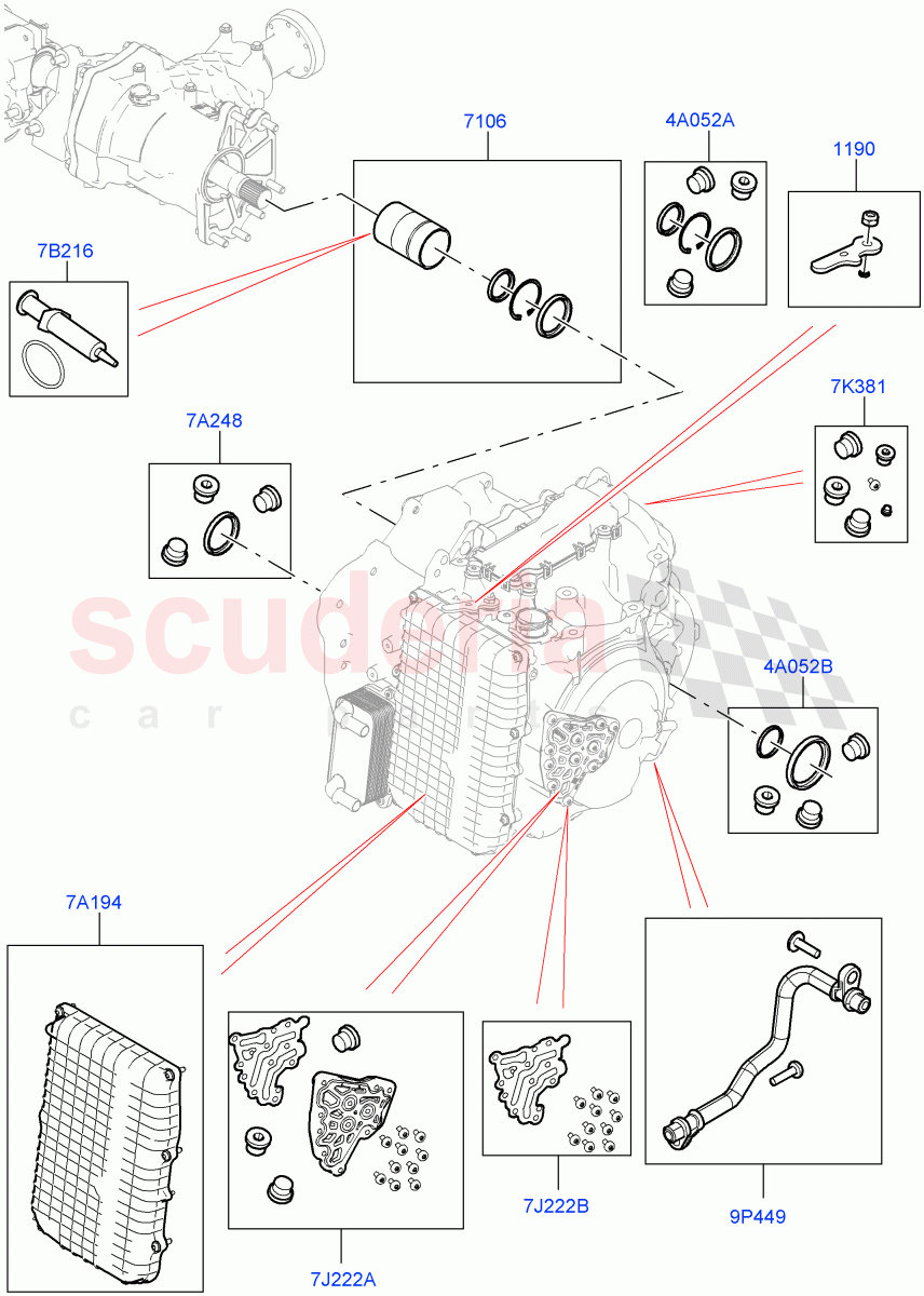 Transmission External Components(9 Speed Auto AWD,Itatiaia (Brazil))((V)FROMGT000001) of Land Rover Land Rover Discovery Sport (2015+) [1.5 I3 Turbo Petrol AJ20P3]