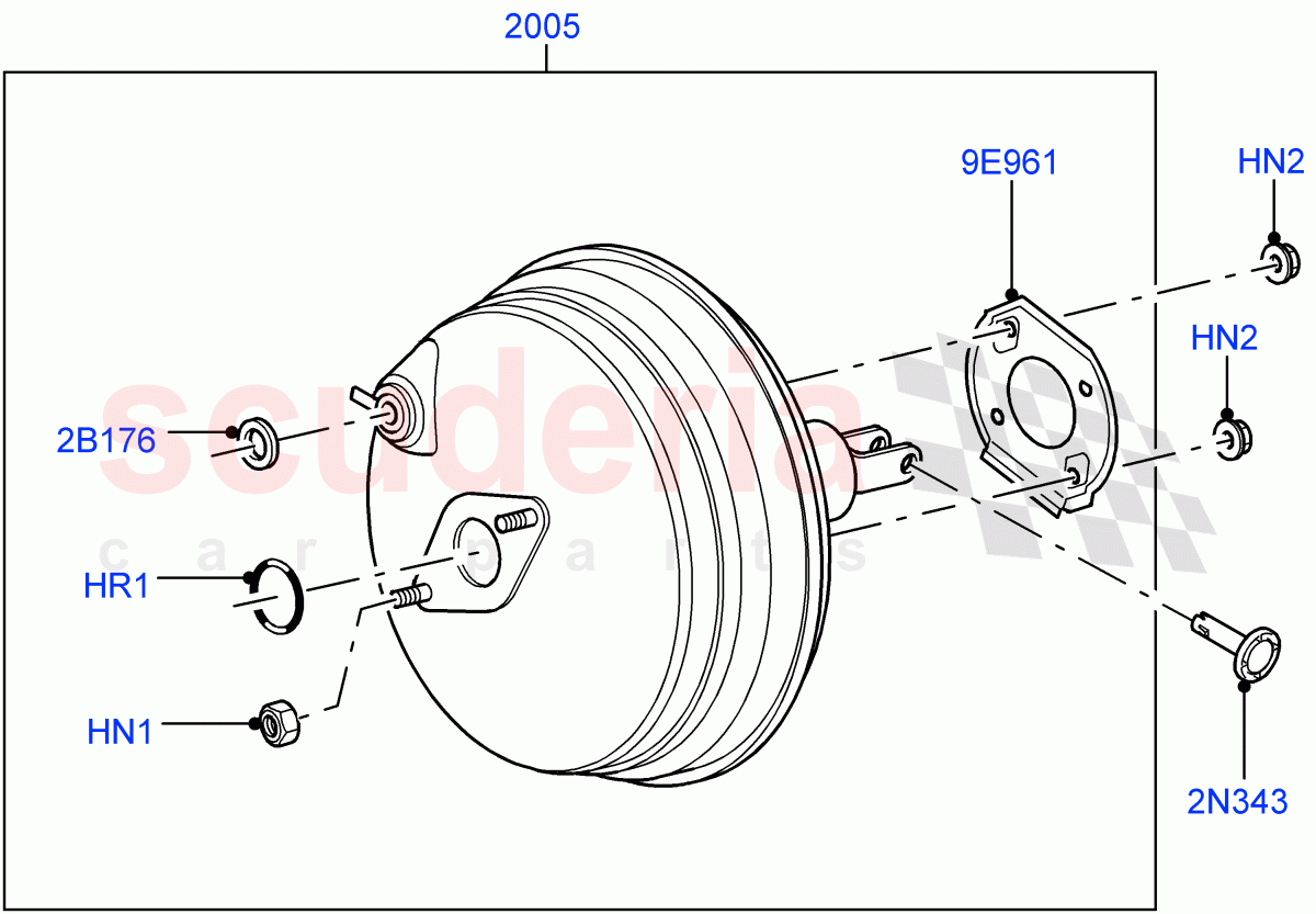 Brake Booster of Land Rover Land Rover Range Rover Sport (2014+) [2.0 Turbo Petrol GTDI]