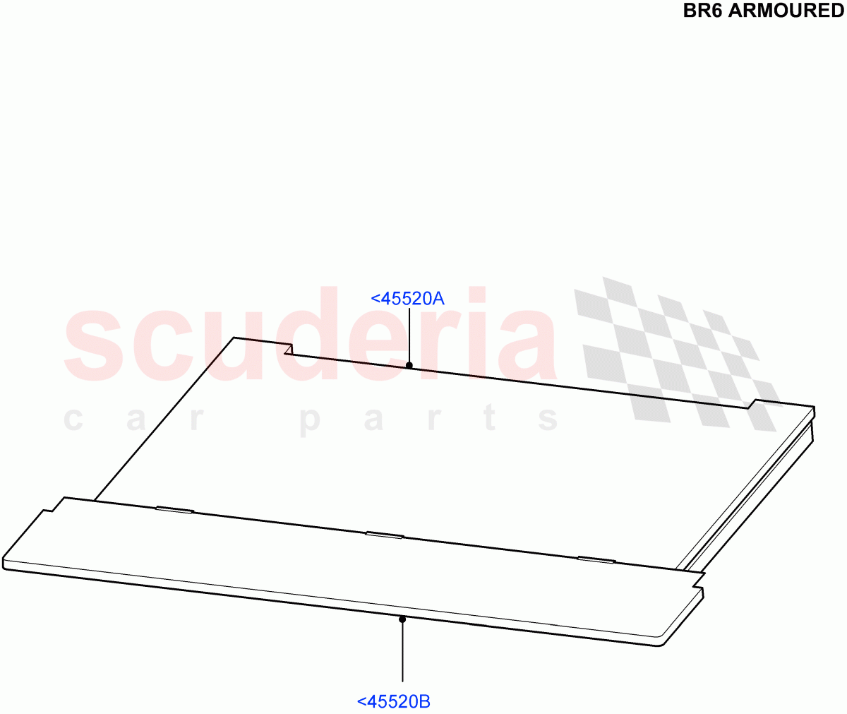 Load Compartment Trim(With B6 Level Armouring)((V)FROMAA000001) of Land Rover Land Rover Discovery 4 (2010-2016) [4.0 Petrol V6]