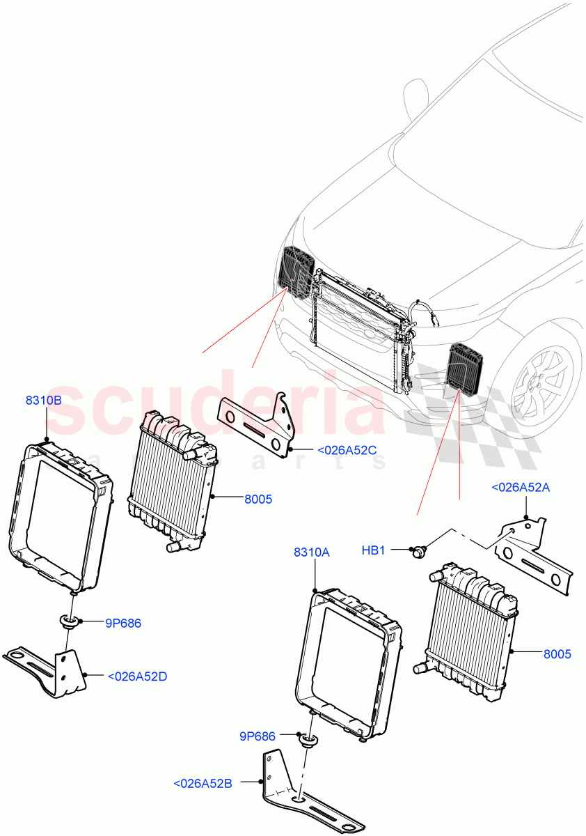 Radiator/Coolant Overflow Container(2.0L AJ20P4 Petrol High PTA,Changsu (China),Extra High Engine Cooling) of Land Rover Land Rover Range Rover Evoque (2019+) [2.0 Turbo Petrol AJ200P]