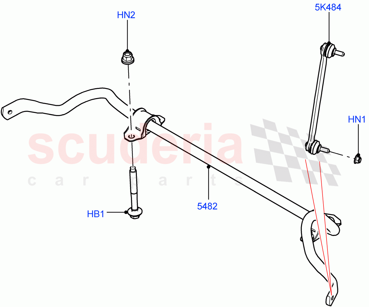 Front Cross Member & Stabilizer Bar(Stabilizer Bar)(Changsu (China))((V)FROMKG446857) of Land Rover Land Rover Discovery Sport (2015+) [1.5 I3 Turbo Petrol AJ20P3]