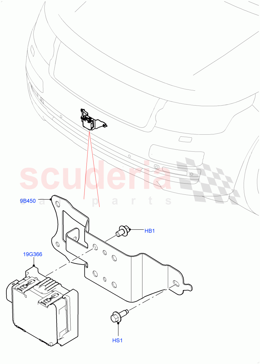 Speed Control(3.0L AJ20D6 Diesel High,ACC + Stop/go,Adaptive Speed Control+Queue Assist,ACC + Adaptive Lane Control)((V)FROMLA000001) of Land Rover Land Rover Range Rover (2012-2021) [3.0 I6 Turbo Diesel AJ20D6]