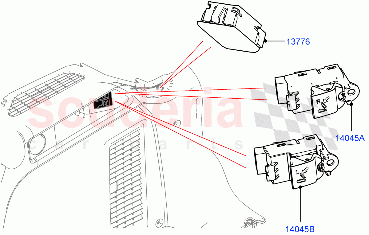 Switches(Load Compartment)(Changsu (China))((V)FROMFG000001) of Land Rover Land Rover Discovery Sport (2015+) [2.0 Turbo Diesel AJ21D4]