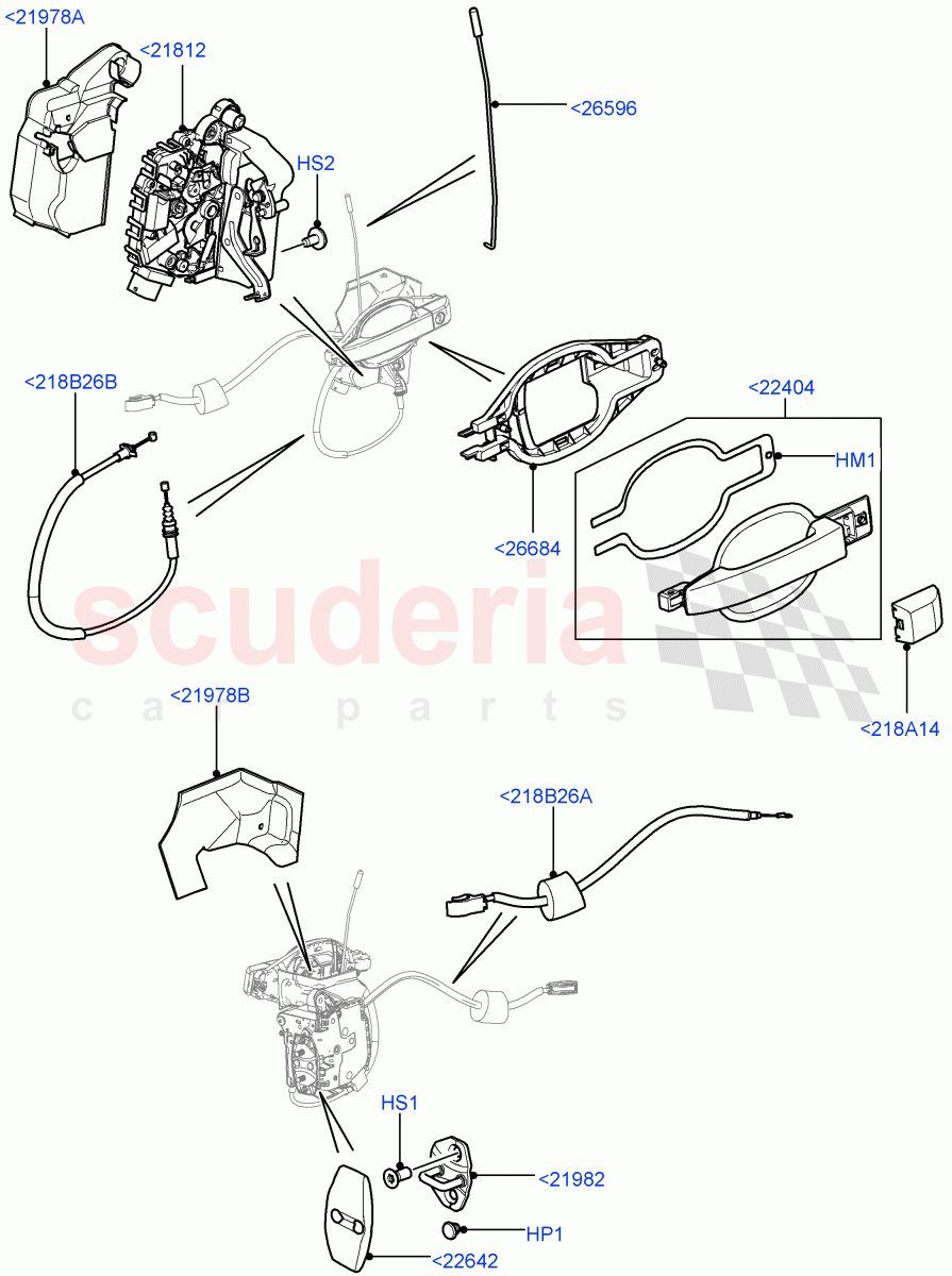 Front Door Lock Controls ((V) FROMAA000001) of Land Rover Land Rover Range Rover (2010-2012) [3.6 V8 32V DOHC EFI Diesel]