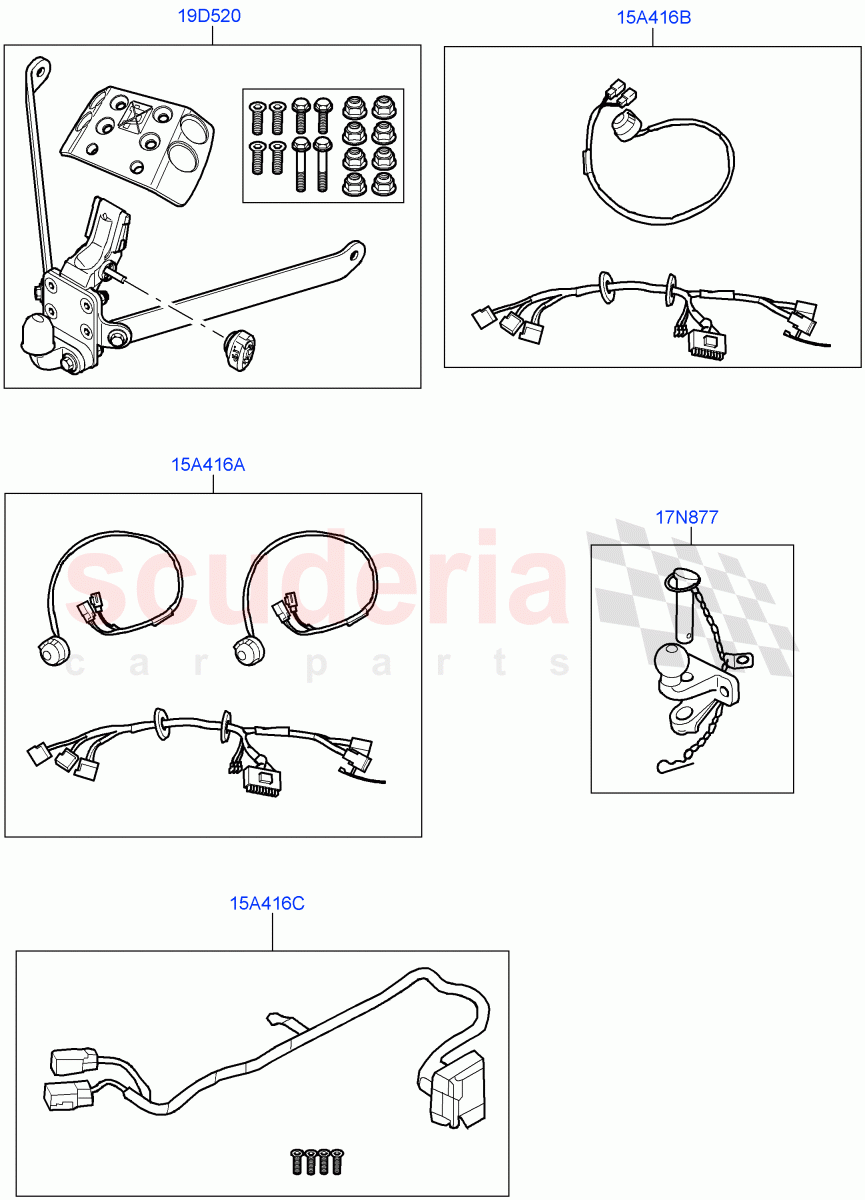 Tow Bar Installation(Accessory)((V)FROMAA000001) of Land Rover Land Rover Range Rover Sport (2010-2013) [5.0 OHC SGDI NA V8 Petrol]