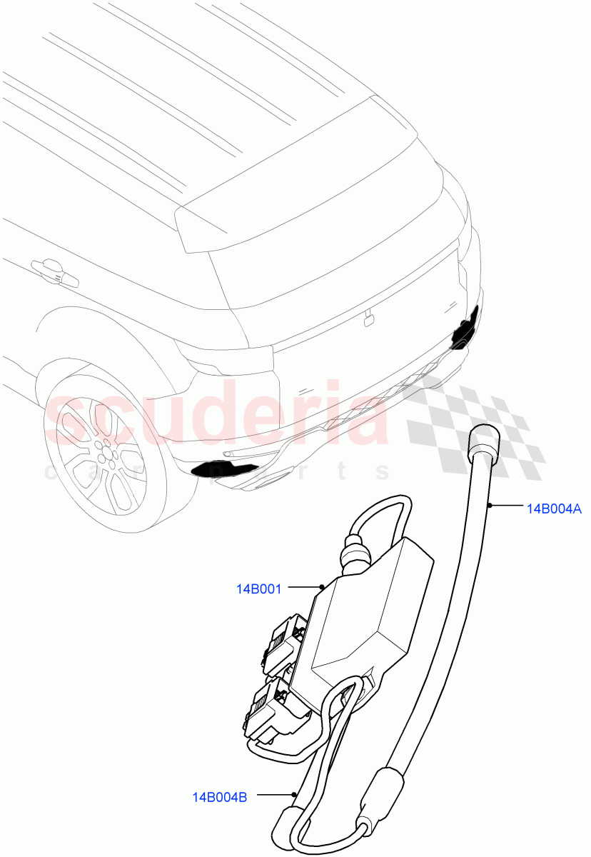 Vehicle Modules And Sensors(Gesture Tailgate System)(Halewood (UK))((V)FROMGH000001) of Land Rover Land Rover Range Rover Evoque (2012-2018) [2.0 Turbo Petrol GTDI]