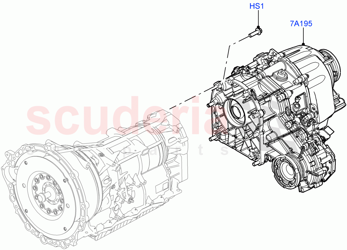 Transfer Drive Case(Nitra Plant Build)(With 2 Spd Trans Case With Ctl Trac)((V)FROMM2000001) of Land Rover Land Rover Discovery 5 (2017+) [3.0 Diesel 24V DOHC TC]