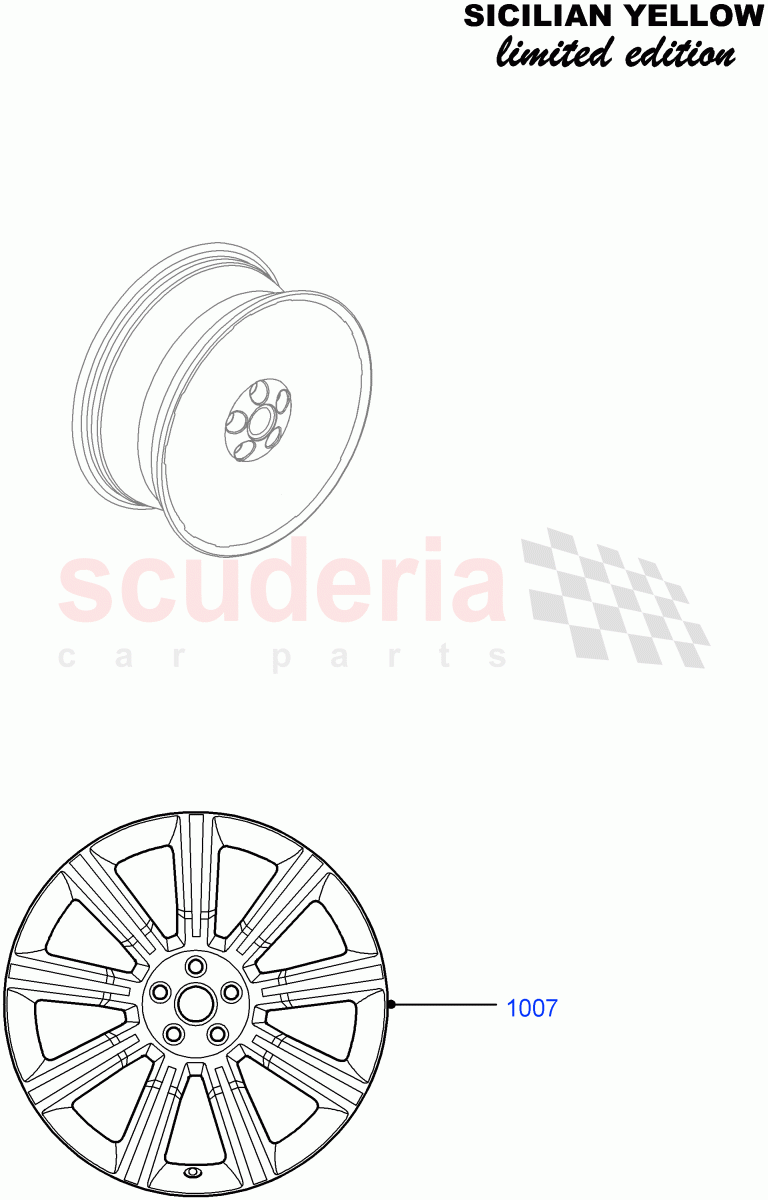 Wheels(Sicilian Yellow Limited Edition,Halewood (UK))((V)FROMDH000001) of Land Rover Land Rover Range Rover Evoque (2012-2018) [2.2 Single Turbo Diesel]