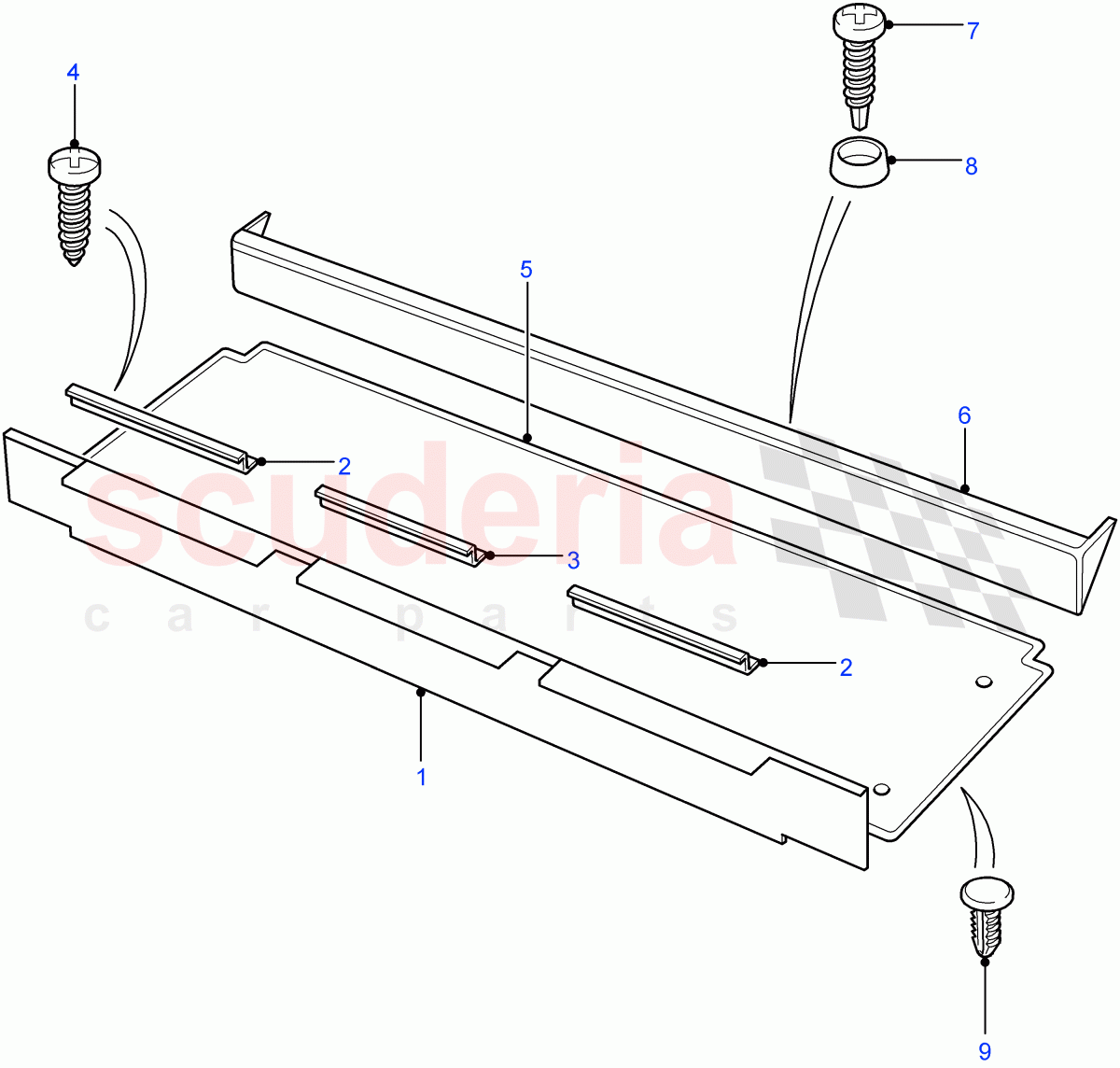 Carpets-Intermediate Floor(Crew Cab Pick Up,110" Wheelbase,130" Wheelbase,Station Wagon - 5 Door)((V)FROM7A000001) of Land Rover Land Rover Defender (2007-2016)