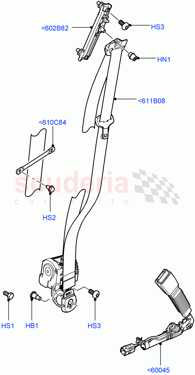 Front Seat Belts((V)FROMAA000001) of Land Rover Land Rover Range Rover (2010-2012) [3.6 V8 32V DOHC EFI Diesel]