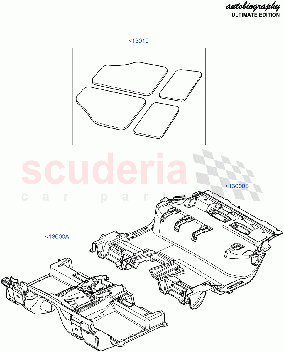 Floor Trim(Autobiography Ultimate Edition)((V)FROMBA344356) of Land Rover Land Rover Range Rover (2010-2012) [4.4 DOHC Diesel V8 DITC]