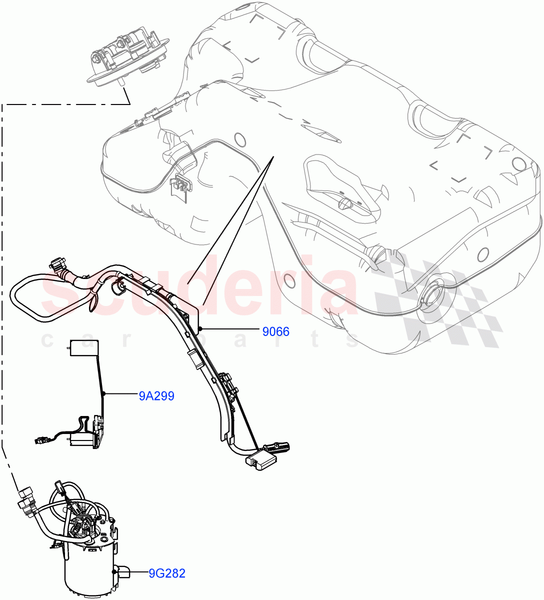 Fuel Pump And Sender Unit (2.2L CR DI 16V Diesel) of Land Rover Land Rover Range Rover Evoque (2012-2018) [2.2 Single Turbo Diesel]