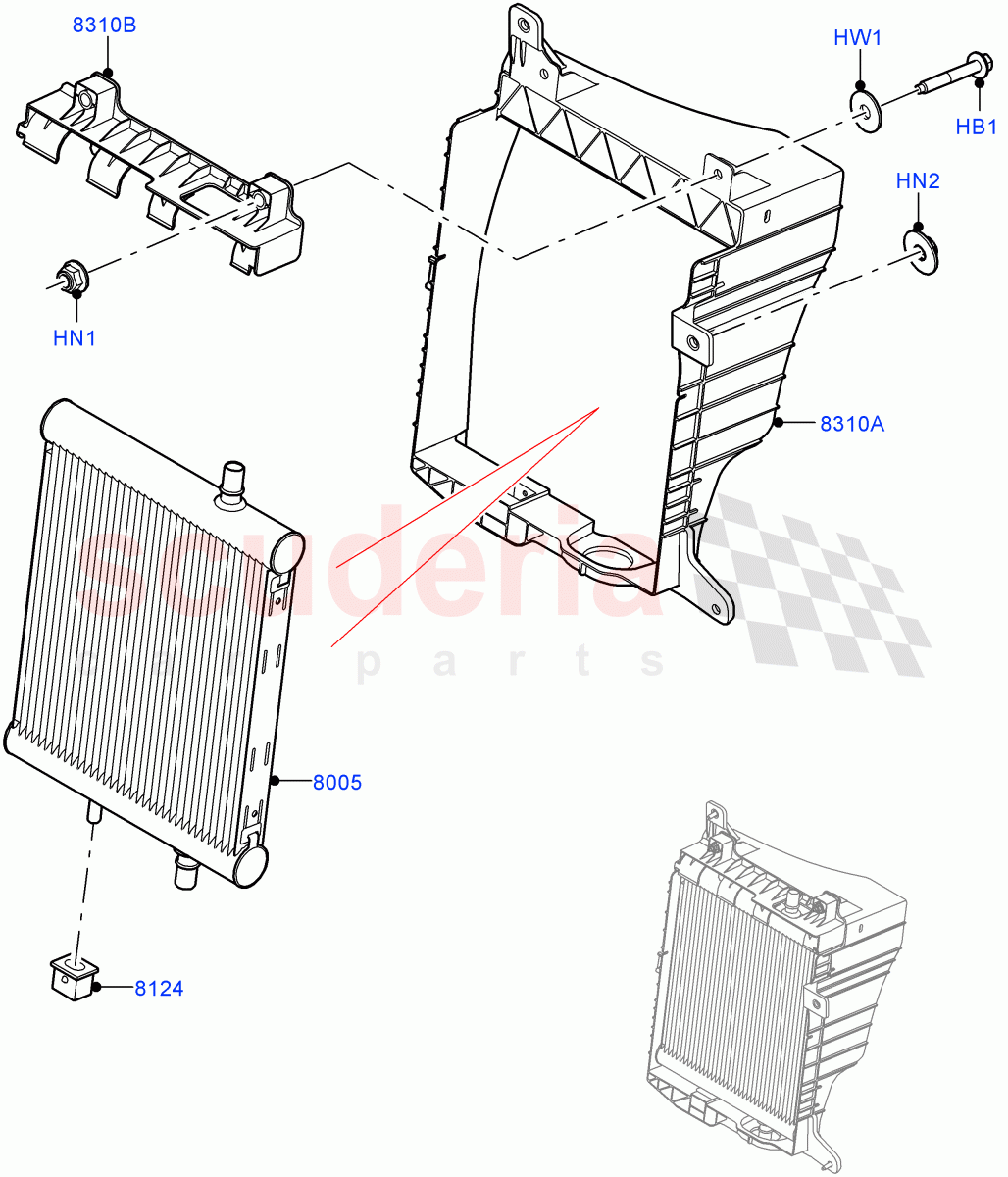 Radiator/Coolant Overflow Container (Nitra Plant Build, Auxiliary Unit) (5.0 Petrol AJ133 DOHC CDA) ((V) FROMM2000001) of Land Rover Land Rover Defender (2020+) [5.0 OHC SGDI SC V8 Petrol]