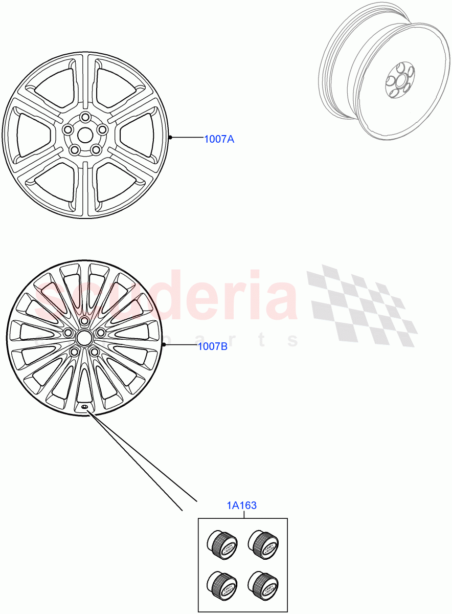 Wheels(Accessory)(Less Armoured)((V)FROMAA000001) of Land Rover Land Rover Range Rover (2010-2012) [5.0 OHC SGDI SC V8 Petrol]