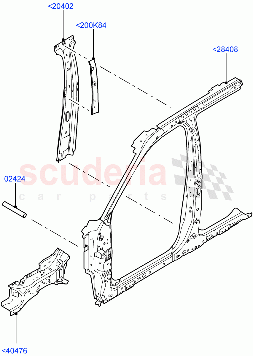 Side Panels - Inner(Front)(Changsu (China))((V)FROMFG000001) of Land Rover Land Rover Discovery Sport (2015+) [2.0 Turbo Diesel AJ21D4]