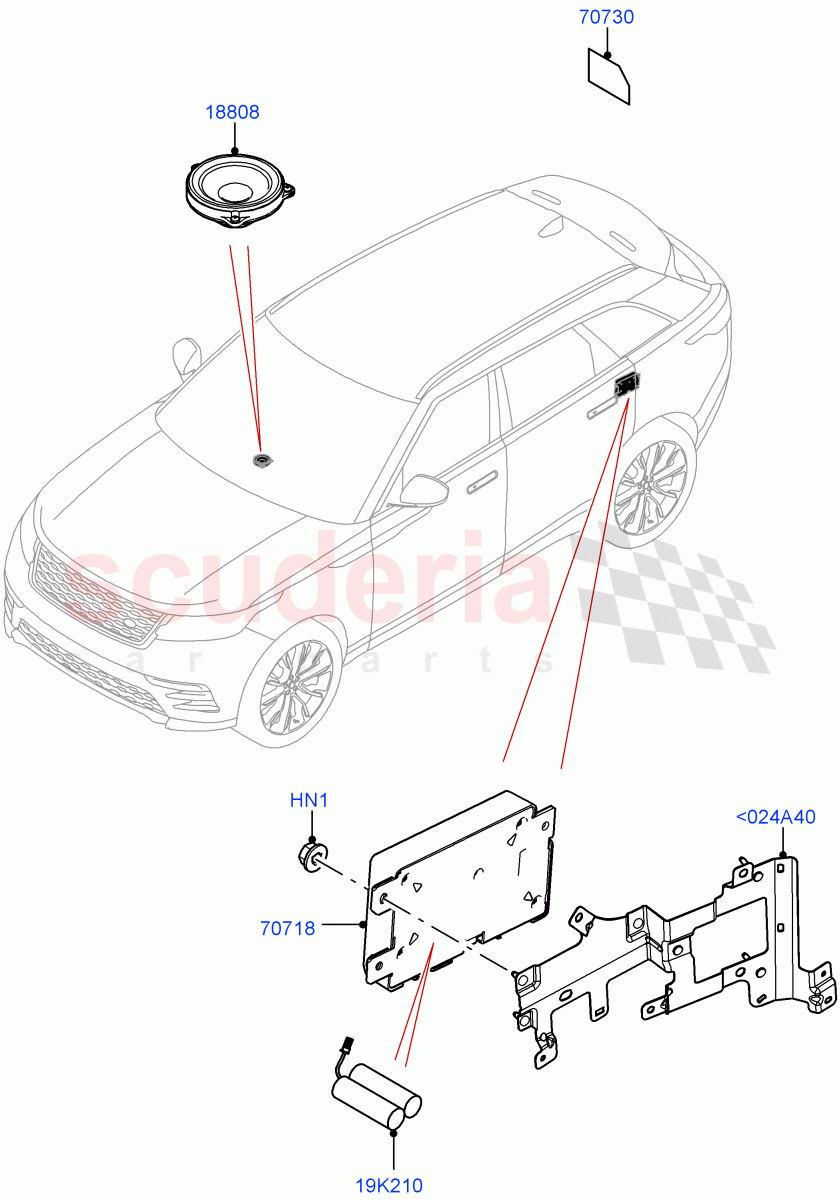 Telematics(Telematics Control Unit) of Land Rover Land Rover Range Rover Velar (2017+) [5.0 OHC SGDI SC V8 Petrol]