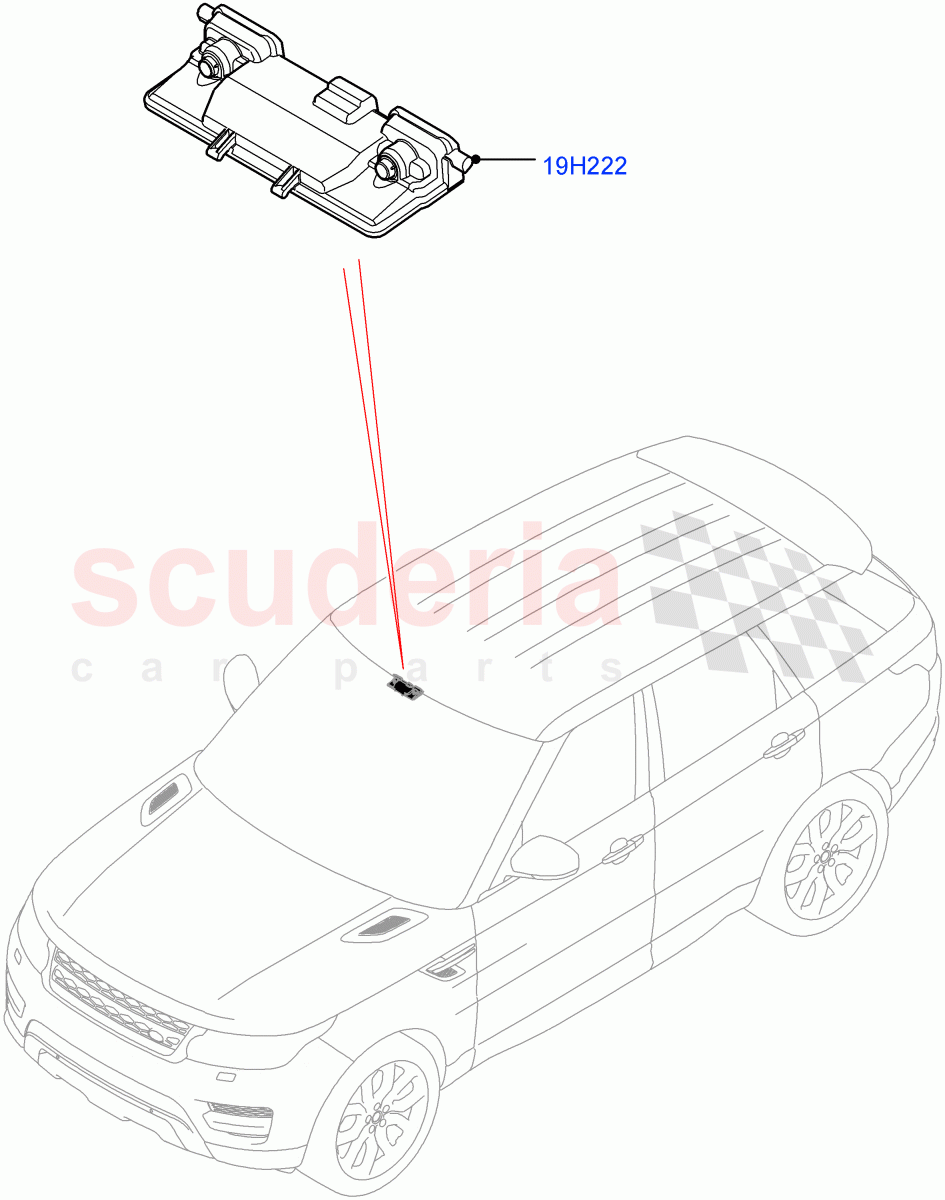 Camera Equipment(Forward Facing Camera)((V)FROMJA000001) of Land Rover Land Rover Range Rover Sport (2014+) [2.0 Turbo Diesel]