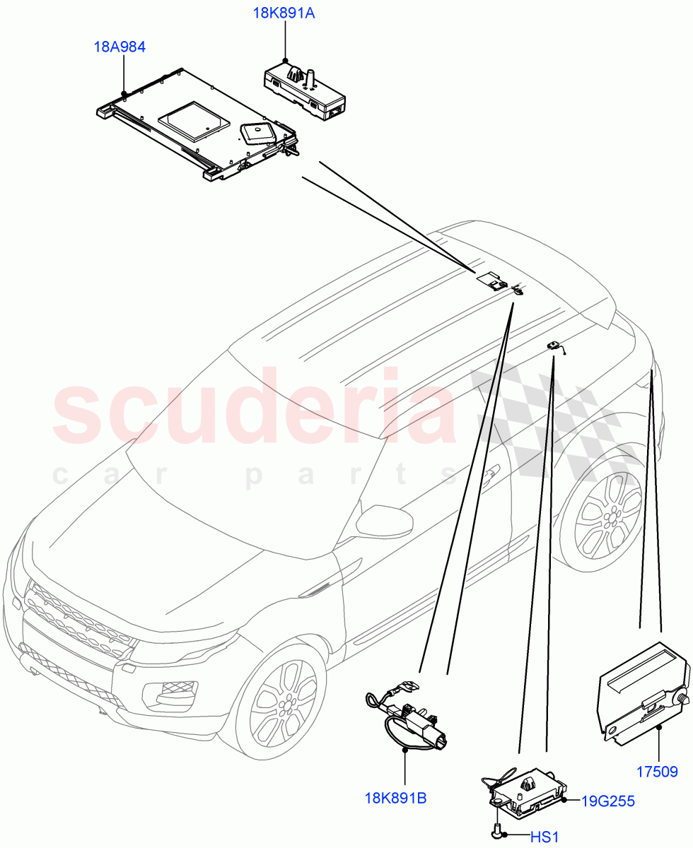 Aerial(Changsu (China))((V)FROMEG000001) of Land Rover Land Rover Range Rover Evoque (2012-2018) [2.2 Single Turbo Diesel]