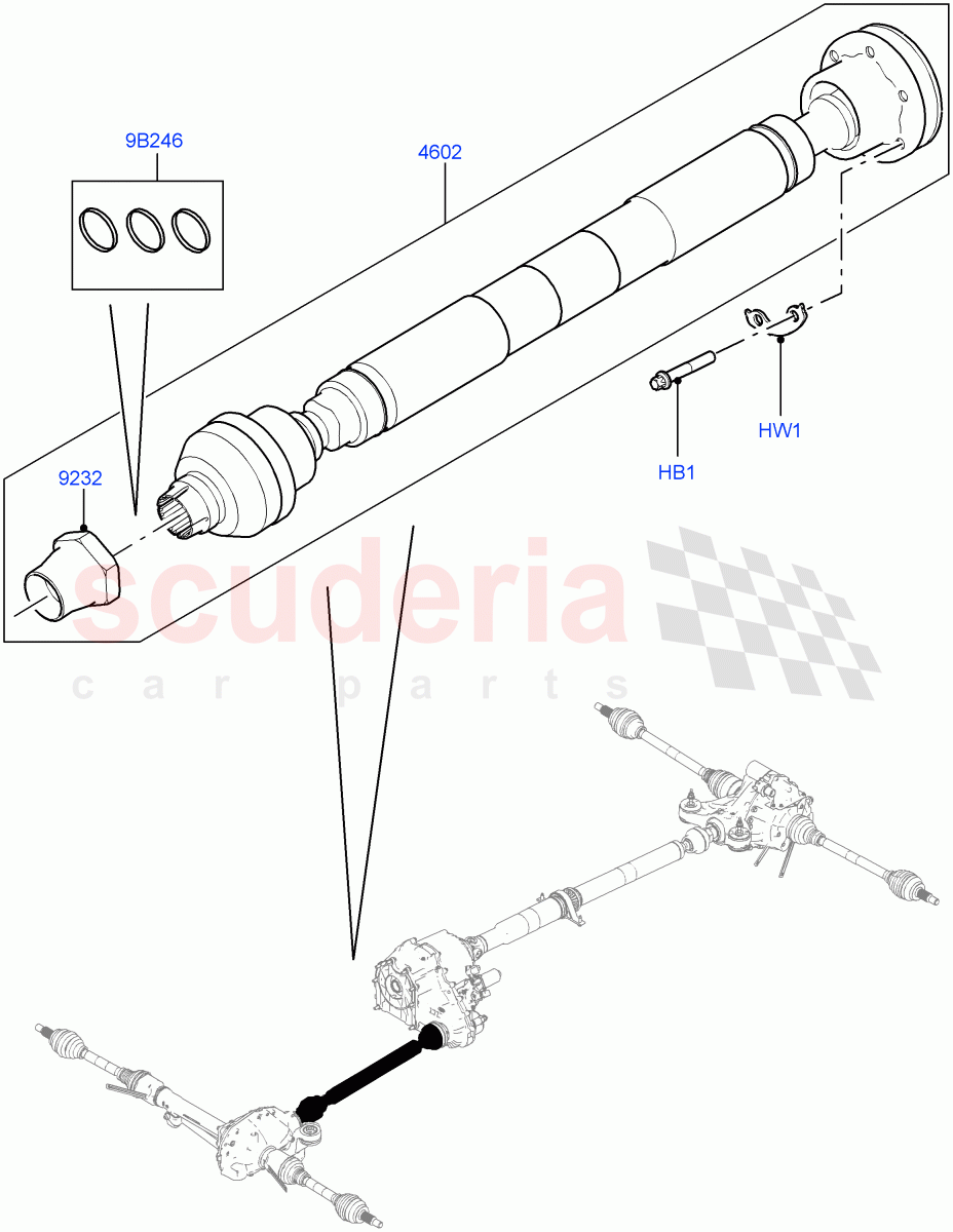 Drive Shaft - Front Axle Drive(Propshaft) of Land Rover Land Rover Range Rover (2012-2021) [2.0 Turbo Petrol AJ200P]