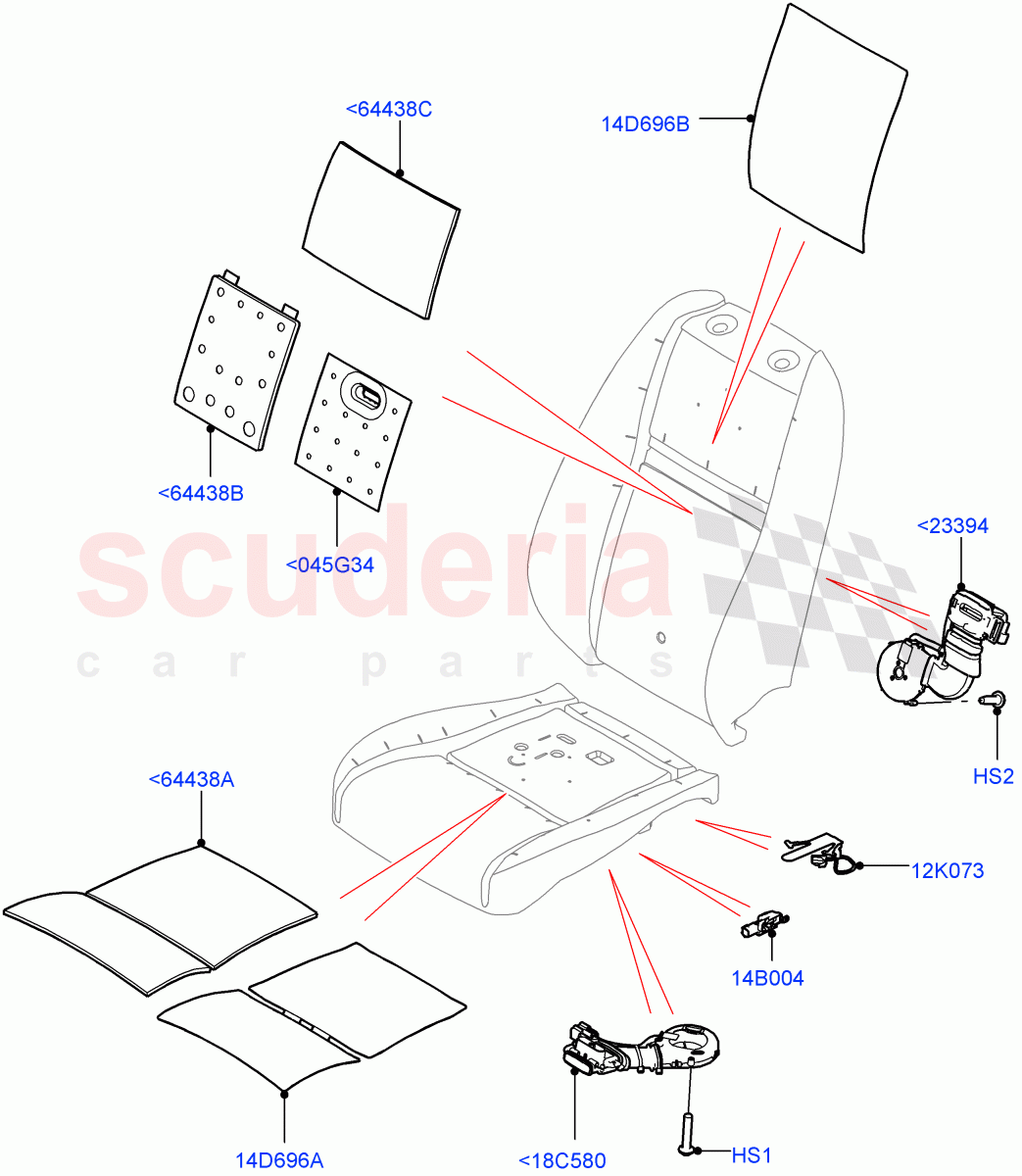 Front Seat Pads/Valances & Heating(Heating)(Halewood (UK)) of Land Rover Land Rover Range Rover Evoque (2019+) [2.0 Turbo Diesel AJ21D4]