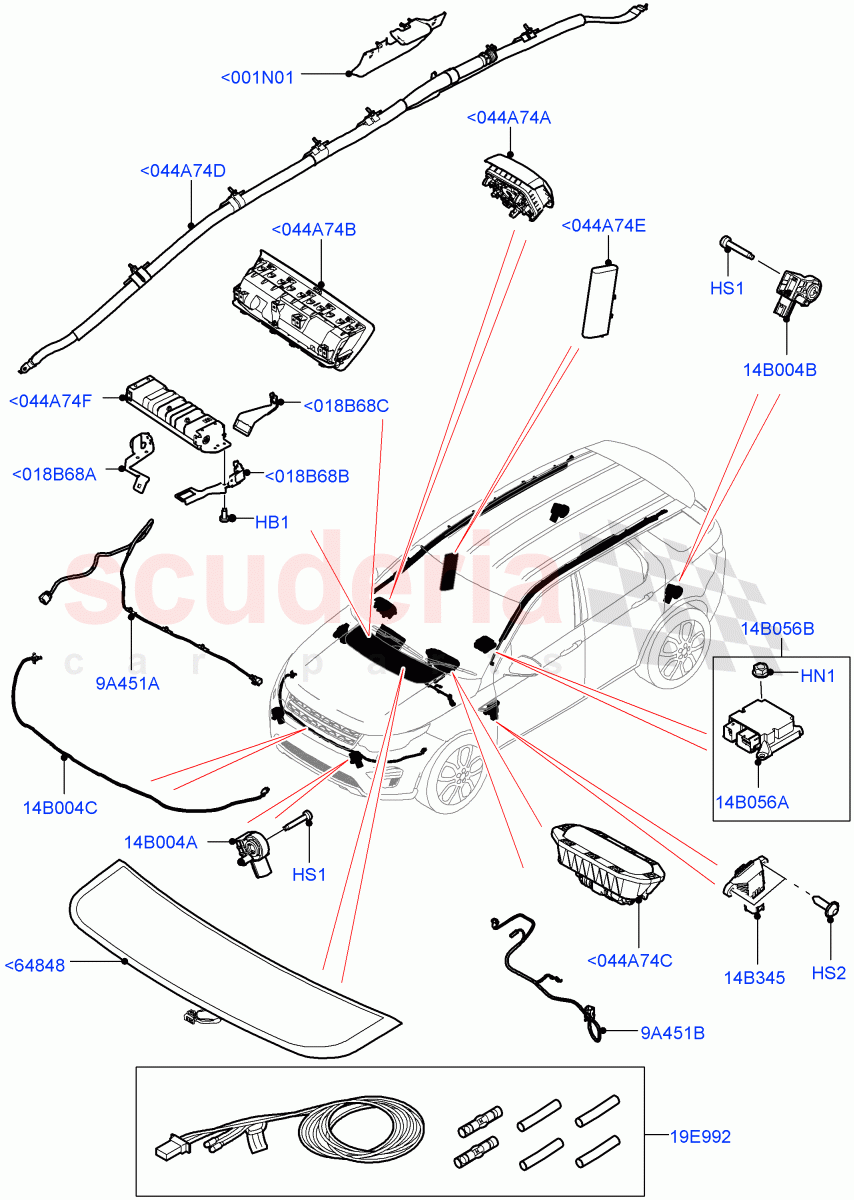 Airbag System(Halewood (UK)) of Land Rover Land Rover Discovery Sport (2015+) [2.0 Turbo Diesel]