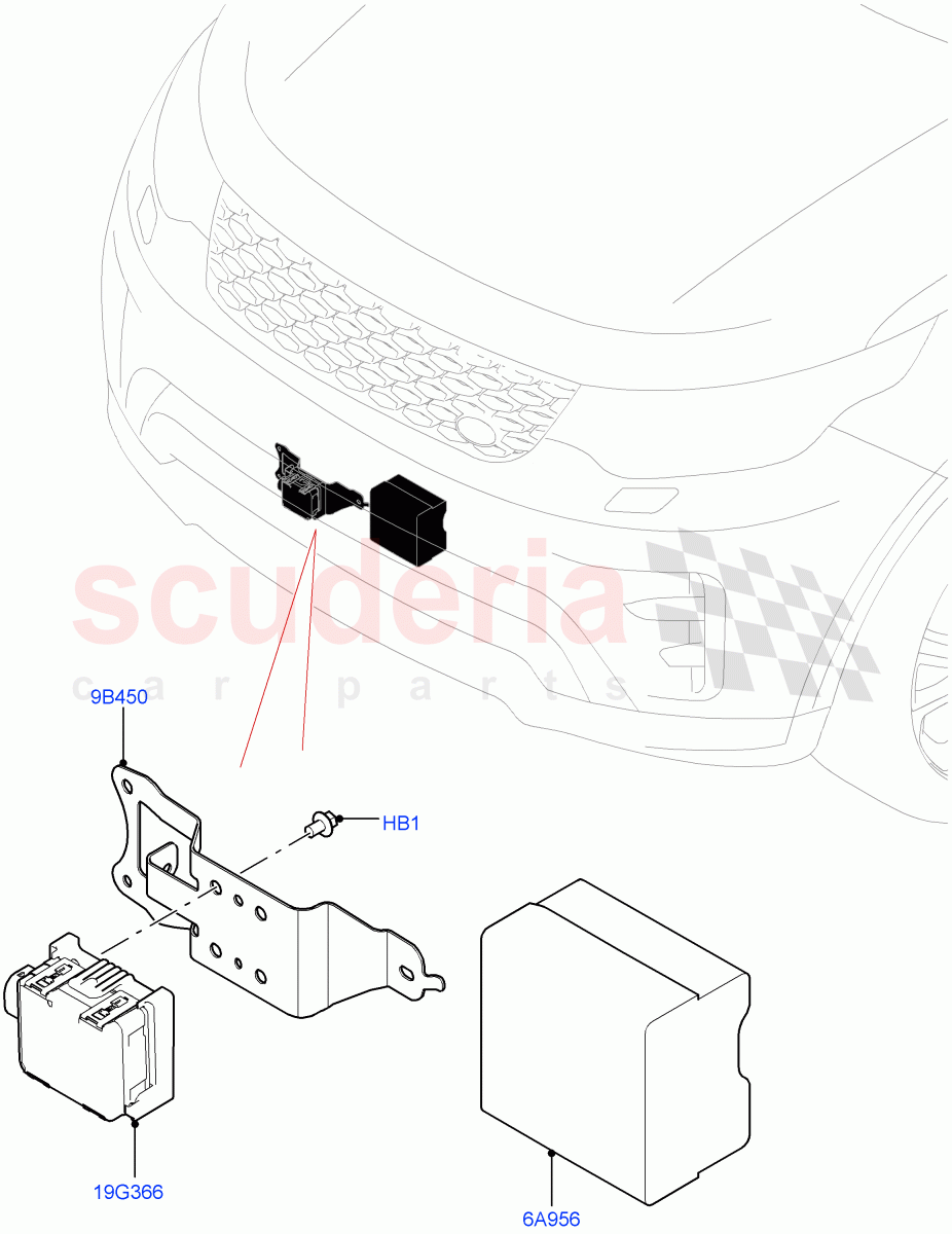 Speed Control (3.0L AJ20D6 Diesel High, Adv Emrg Brkng-CTYU+PED+CYC+JNC, With Speed Control) ((V) FROMM2000001) of Land Rover Land Rover Discovery 5 (2017+) [3.0 I6 Turbo Diesel AJ20D6]