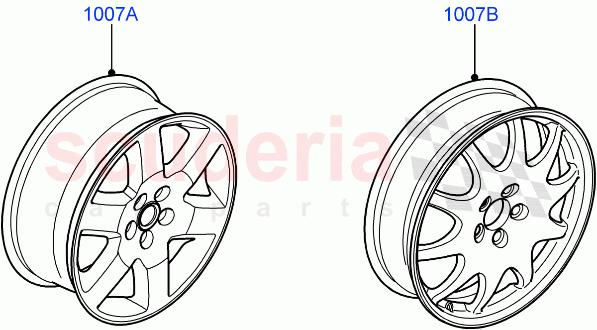 Wheels(For Spare Wheel)((V)FROMAA000001) of Land Rover Land Rover Range Rover Sport (2010-2013) [5.0 OHC SGDI SC V8 Petrol]