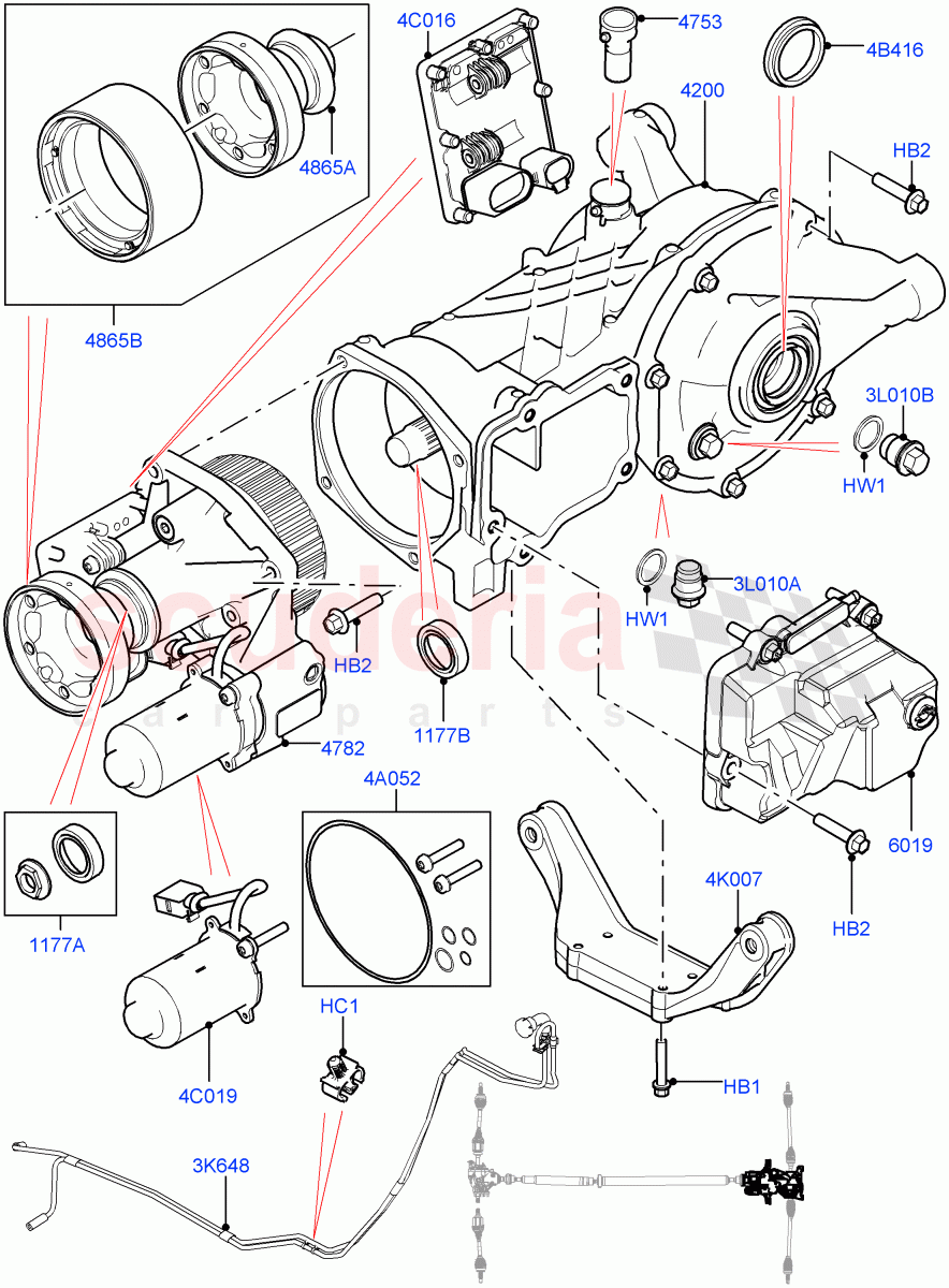 Rear Axle (Halewood (UK), Efficient Driveline) ((V) TOKH999999) of Land Rover Land Rover Discovery Sport (2015+) [2.2 Single Turbo Diesel]