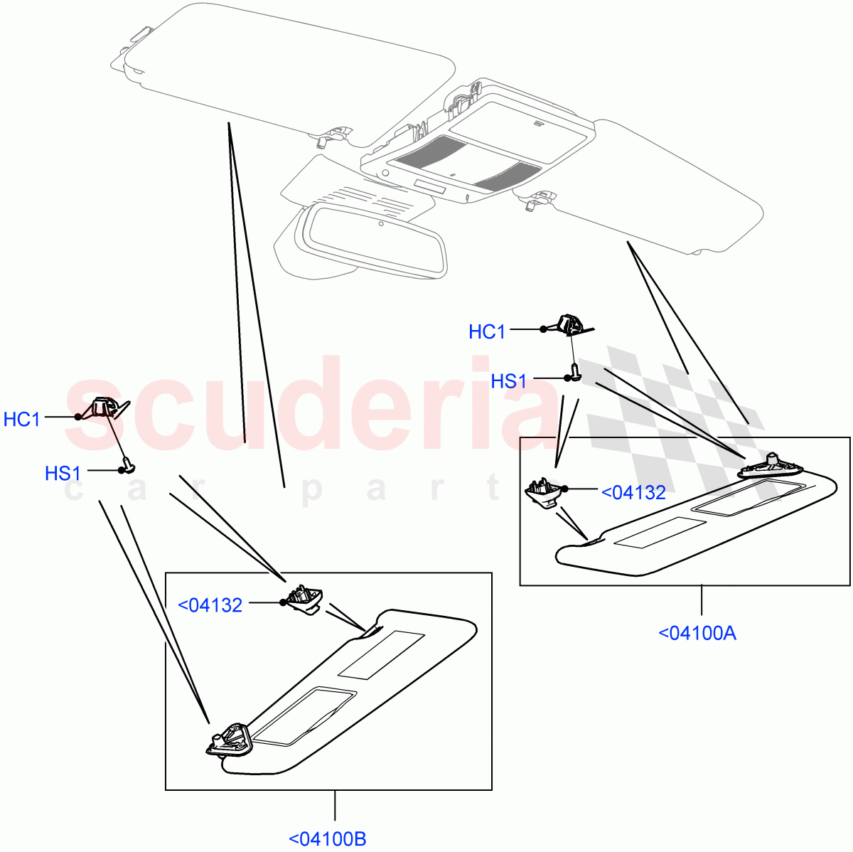 Headlining And Sun Visors(Changsu (China))((V)FROMFG000001) of Land Rover Land Rover Discovery Sport (2015+) [2.0 Turbo Diesel]